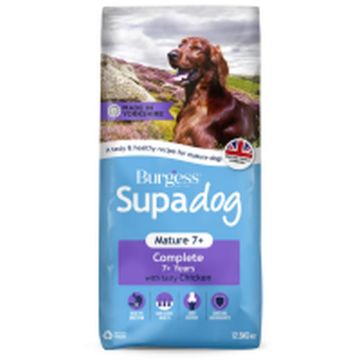 Burgess Supadog Mature 7+ Dog Chicken 12.5kg