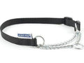 Ancol Nylon Half Check Collar 2-4 Black 18" x 1