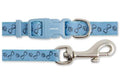 Ancol Small Bite Paw'n' Bone Collar & Lead Set Sky Blue x 1