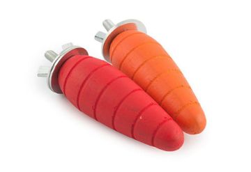 Ancol Small Wooden Gnaw Carrots 2pk x 1