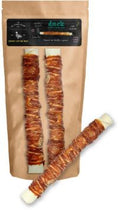 The Butcher Shop Co. 10" White Twisted Stick Wrapped with DUCK 1pk x 1