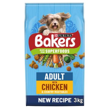 Bakers Adult Chicken & Veg 3kg