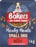 Bakers Complete Small Dog Meaty Meals Beef 1kg x 5