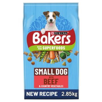 Bakers Small Dog Beef & Veg 2.85kg