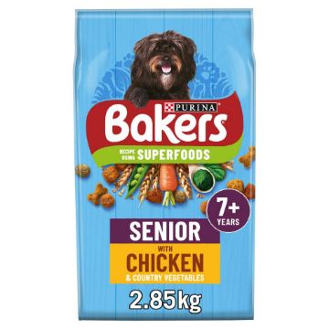 Bakers Senior Chicken & Veg 2.85kg