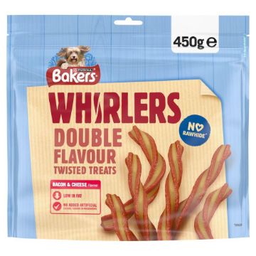 Bakers Treat Whirlers Bacon & Cheese MAXI 450g x 3