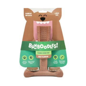 Bamboodles T-Bone Dog Chew Beef Large 7.25" x 1