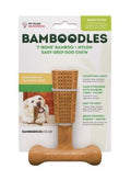 Bamboodles T-Bone Dog Chew Peanut Butter Small 4" x 1