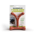 Bamboodles Y-Bone Dog Chew Bacon Medium 6" x 1