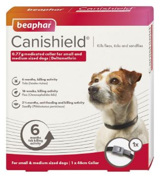 Beaphar Canishield Dog Flea & Tick Collar Small/Medium 48cm x 1