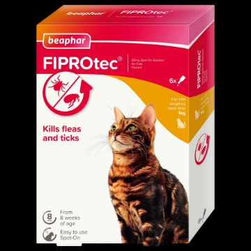 Beaphar FIPROtec Cat Flea Drops 6 Tube x 1