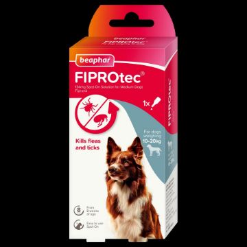 Beaphar FIPROtec Medium Dog Flea Drops 1 Tube x 1