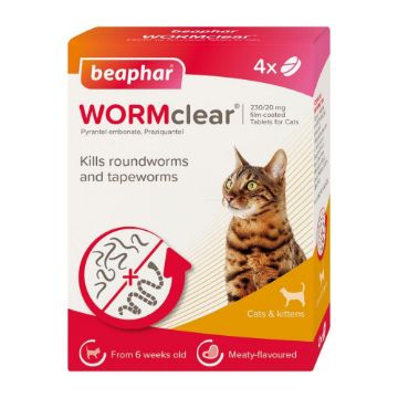 Beaphar Worm Clear Cats & Kittens 4 tab x 1