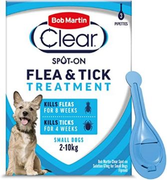 Bob Martin Flea-Clear Spot On Small Dog Flea Drops 3 Tube x 1