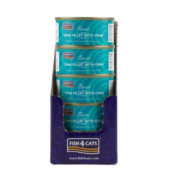 Fish4Cats Cans Tuna Fillet with Crab 70g x 10