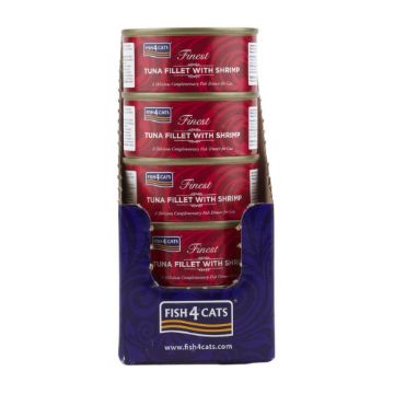 Fish4Cats Cans Tuna Fillet with Shrimp 70g x 10