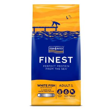 Fish4Dogs Finest Adult White Fish Large Kibble 6kg