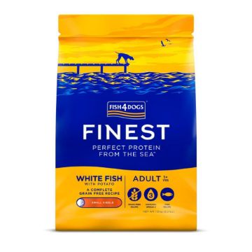 Fish4Dogs Finest Adult White Fish Small Kibble 1.5kg