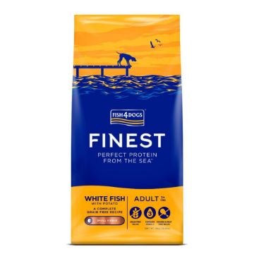 Fish4Dogs Finest Adult White Fish Small Kibble 6kg