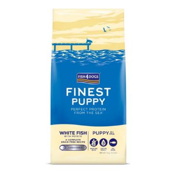 Fish4Dogs Finest Puppy White Fish Large Kibble 6kg