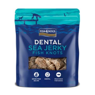 Fish4Dogs Dental Sea Jerky Fish Knots 100g x 10