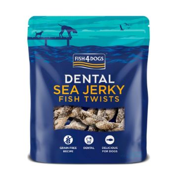 Fish4Dogs Dental Sea Jerky Fish Twists 100g x 10