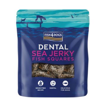 Fish4Dogs Dental Sea Jerky Fish Squares 115g x 10