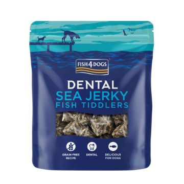 Fish4Dogs Dental Sea Jerky Fish Tiddlers 115g x 10