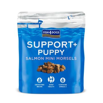 Fish4Dogs Support+ PUPPY Joint Health Salmon Morsels 150g x 10