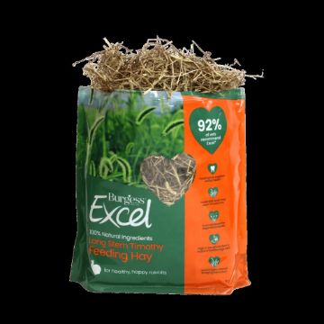 Excel Long Stem Feeding Hay 1kg x 4 BOX