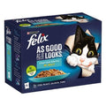Felix AGAIL Cat Pouch Ocean Feast Selection Jelly 85g 12-Pack x 4