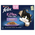 Felix AGAIL Kitten Pouch Mixed in Jelly 85g 12-Pack x 4