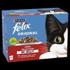 Felix Pouch Original Farm Selection in Jelly 85g 12-Pack x 4