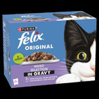 Felix Pouch Original Mixed Selection in Gravy 85g 12-Pack x 4