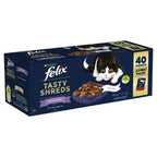 Felix Pouch Tasty Shreds Mixed Selection in Gravy 80g 40pk