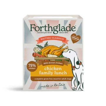 Forthglade Tray Classics Chicken Family Lunch 395g x 18