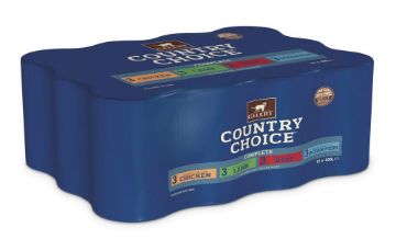 Gelert Country Choice Cat Cans Mixed 400g 12pk