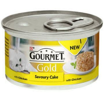 Gourmet Gold Cat Can Savoury Cake Chicken 85g x 12