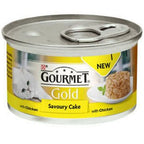 Gourmet Gold Cat Can Savoury Cake Chicken 85g x 12