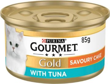 Gourmet Gold Cat Can Savoury Cake Tuna 85g x 12