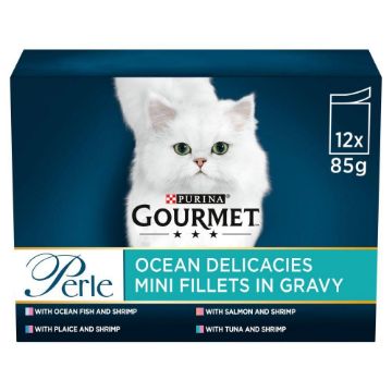Gourmet Perle Pouch Ocean Delicacies Gravy 85g 12-Pack x 4