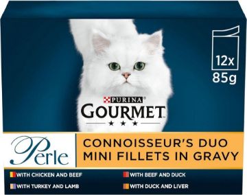 Gourmet Perle Pouch Connoisseur's Duo 85g 12-Pack x 4