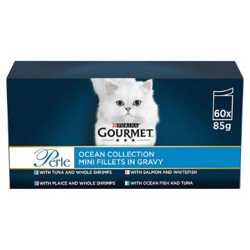 Gourmet Perle Pouch Ocean Collection in Gravy 85g 60-Pack x 1