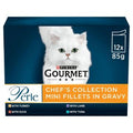 Gourmet Perle Pouch Senior 7+ Chef Collection 85g 12-Pack x 4