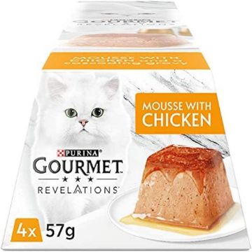 Gourmet Revelations Pots Chicken Mousse in Gravy 57g 4pk x 6