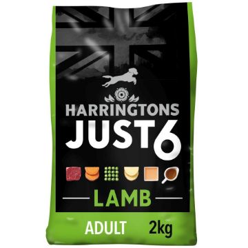Harringtons Just 6 Adult Dog Lamb 2kg