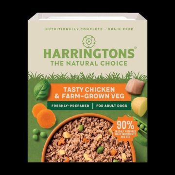 Harringtons Dog Tray Chicken & Potato 400g x 8