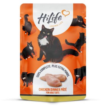 HiLife Cat Pouch Complete Chicken Dinner 70g x 18