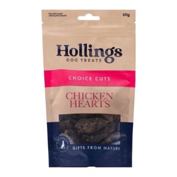 Hollings Choice Cuts Chicken Hearts 60g x 12