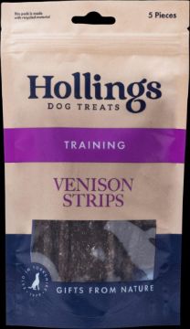 Hollings 100% Natural Venison Strips 5-pack x 12